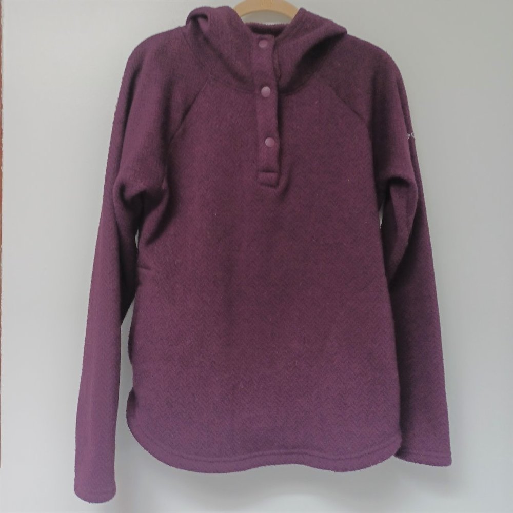 SOLD! -- Columbia Pullover Hoodie, Eggplant, Women's Medium